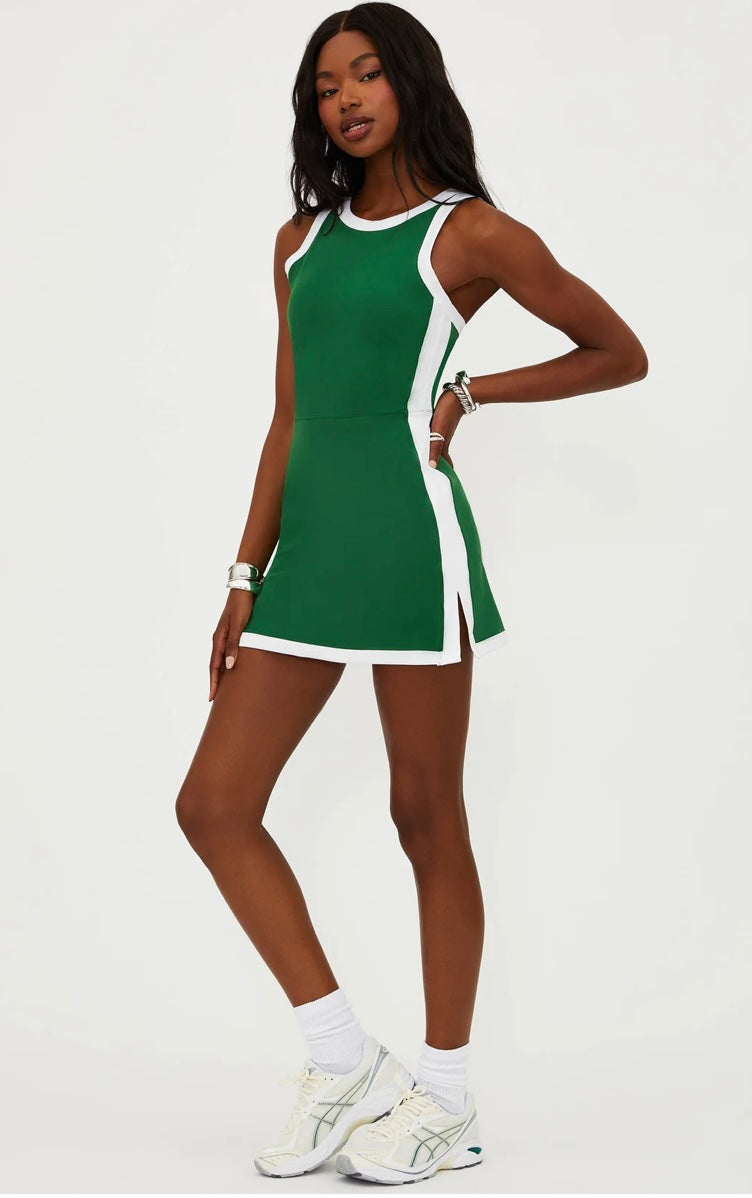 Zephyra Dress - Racquet Club Green