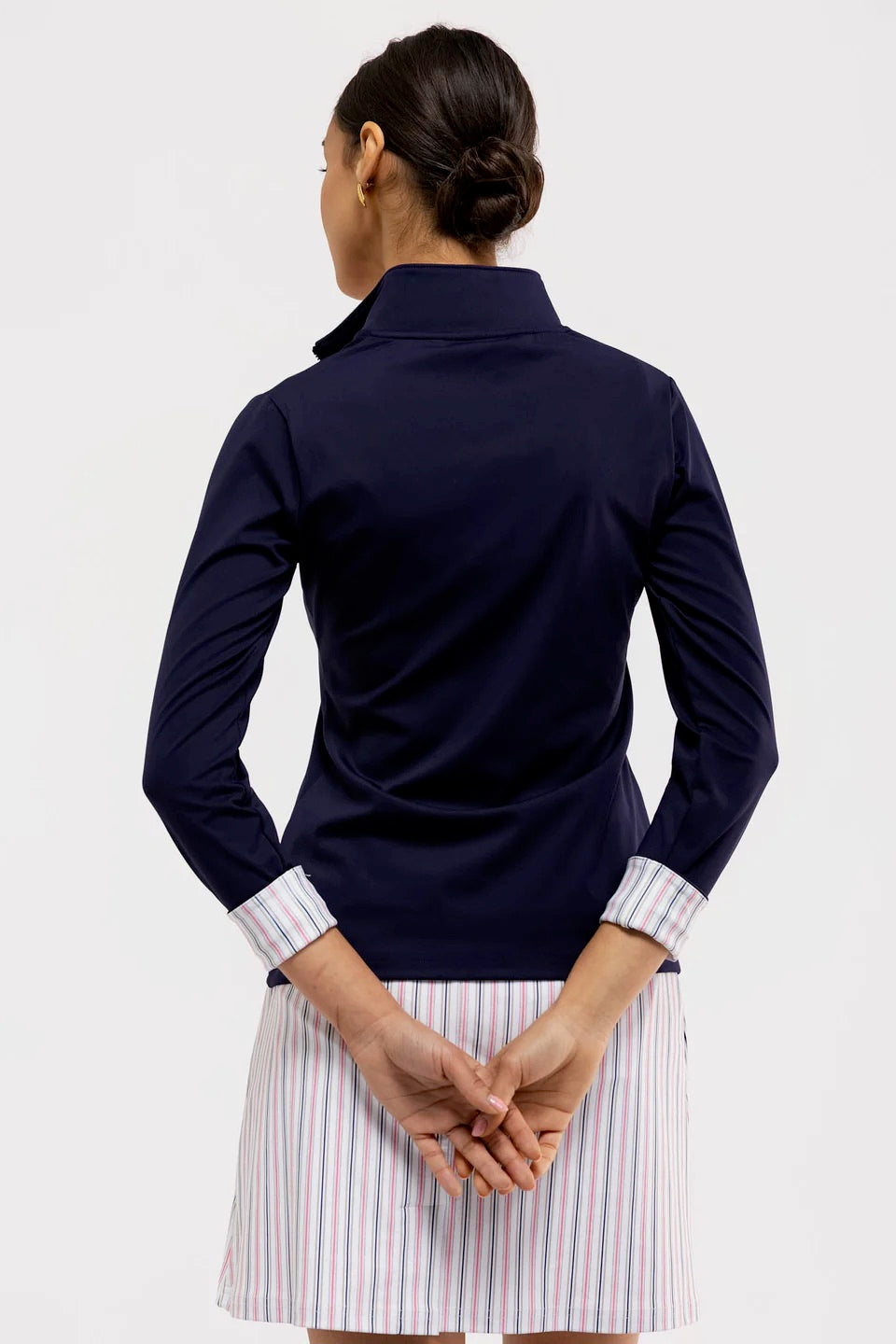 Blakely Full Zip - Navy/Spring Stripe