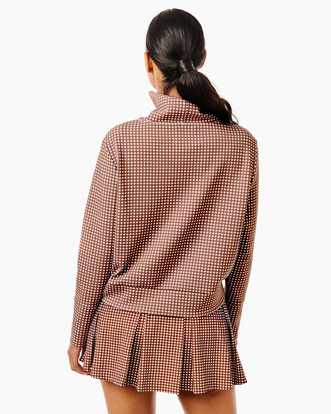 Everyother Day Pullover - Chocolate Gingham