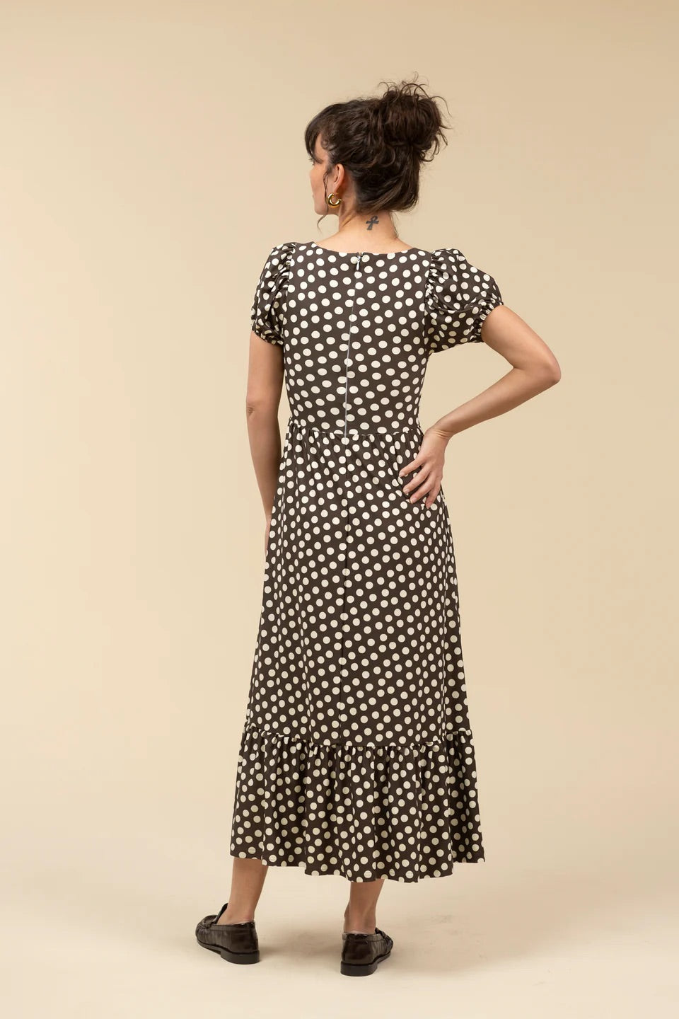 The Cornelia Dress - Chocolate Dot
