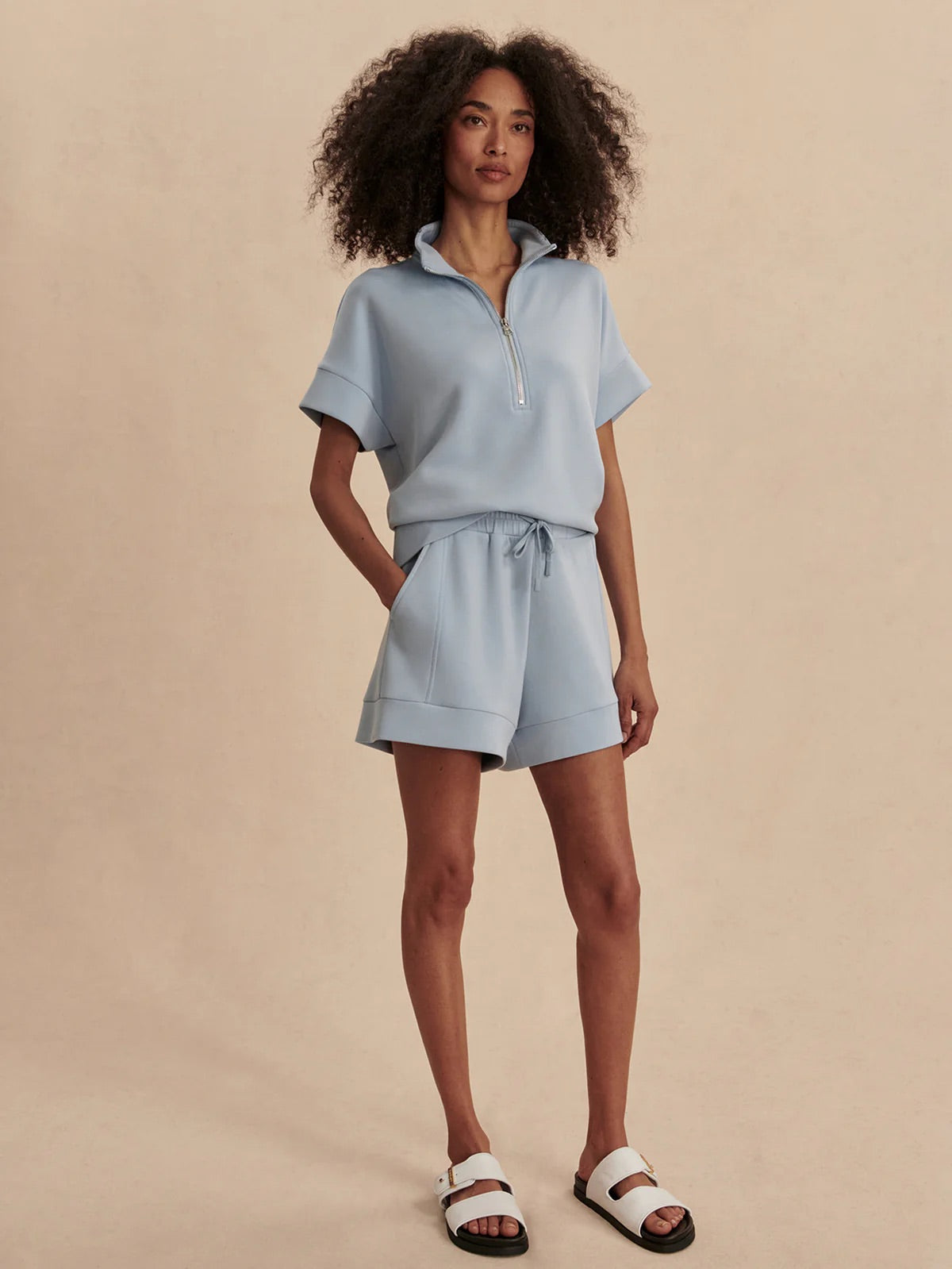 Ritchie Short Sleeve Sweat - Cashmere Blue