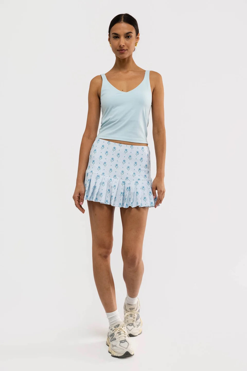 The Ruth Skort - Blue Dot Floral