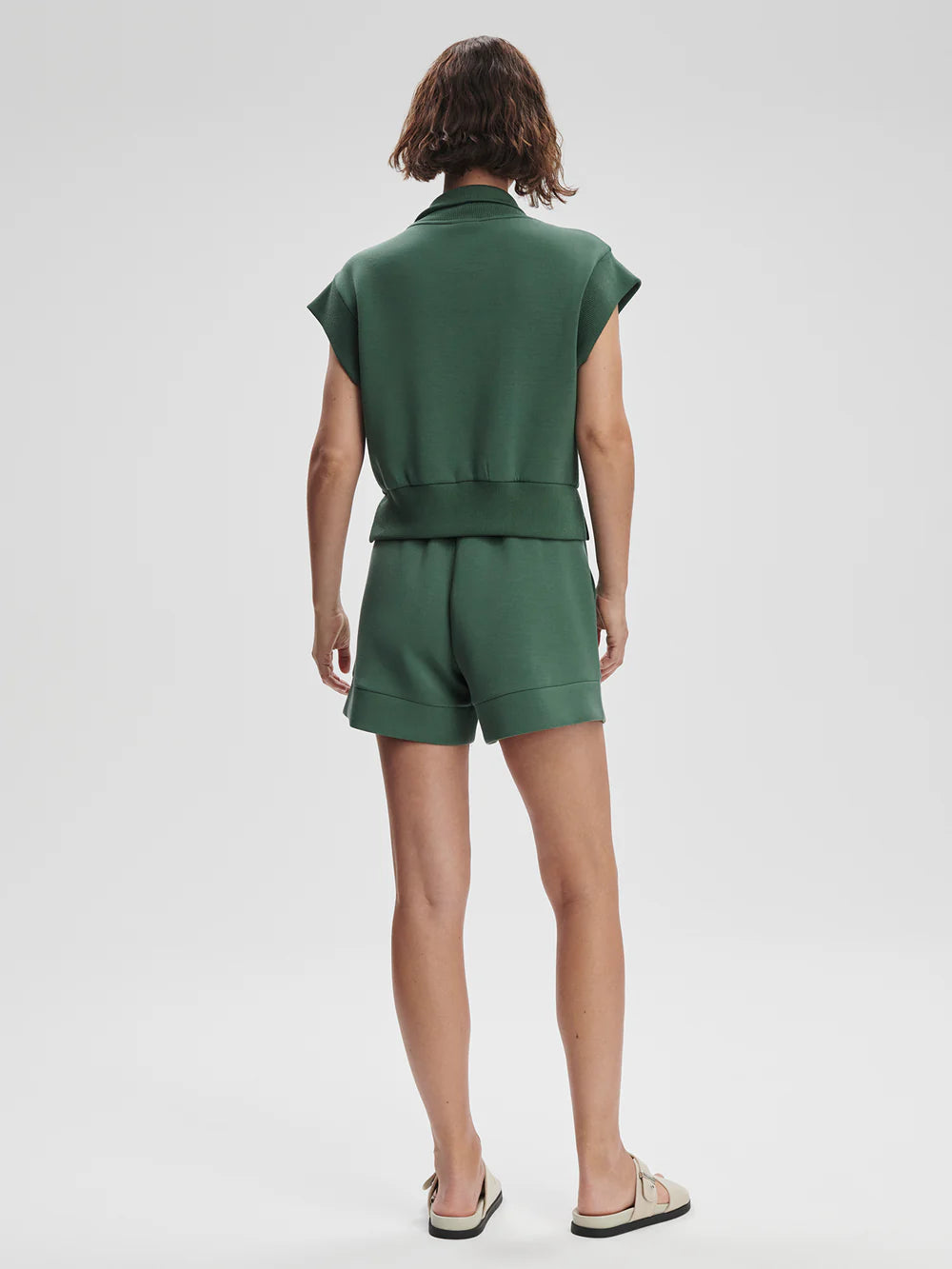 Kelly Half Zip Sweat - Cilantro