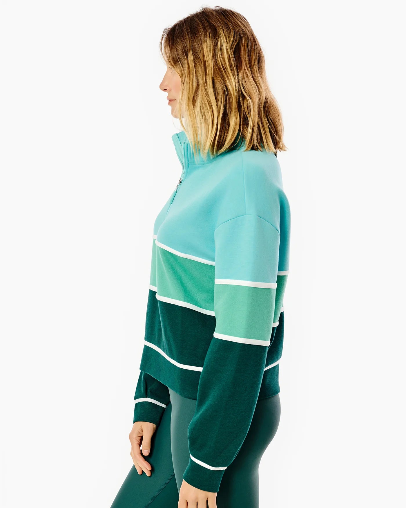 JV Quarter Zip - Mint/Sage/Ivy