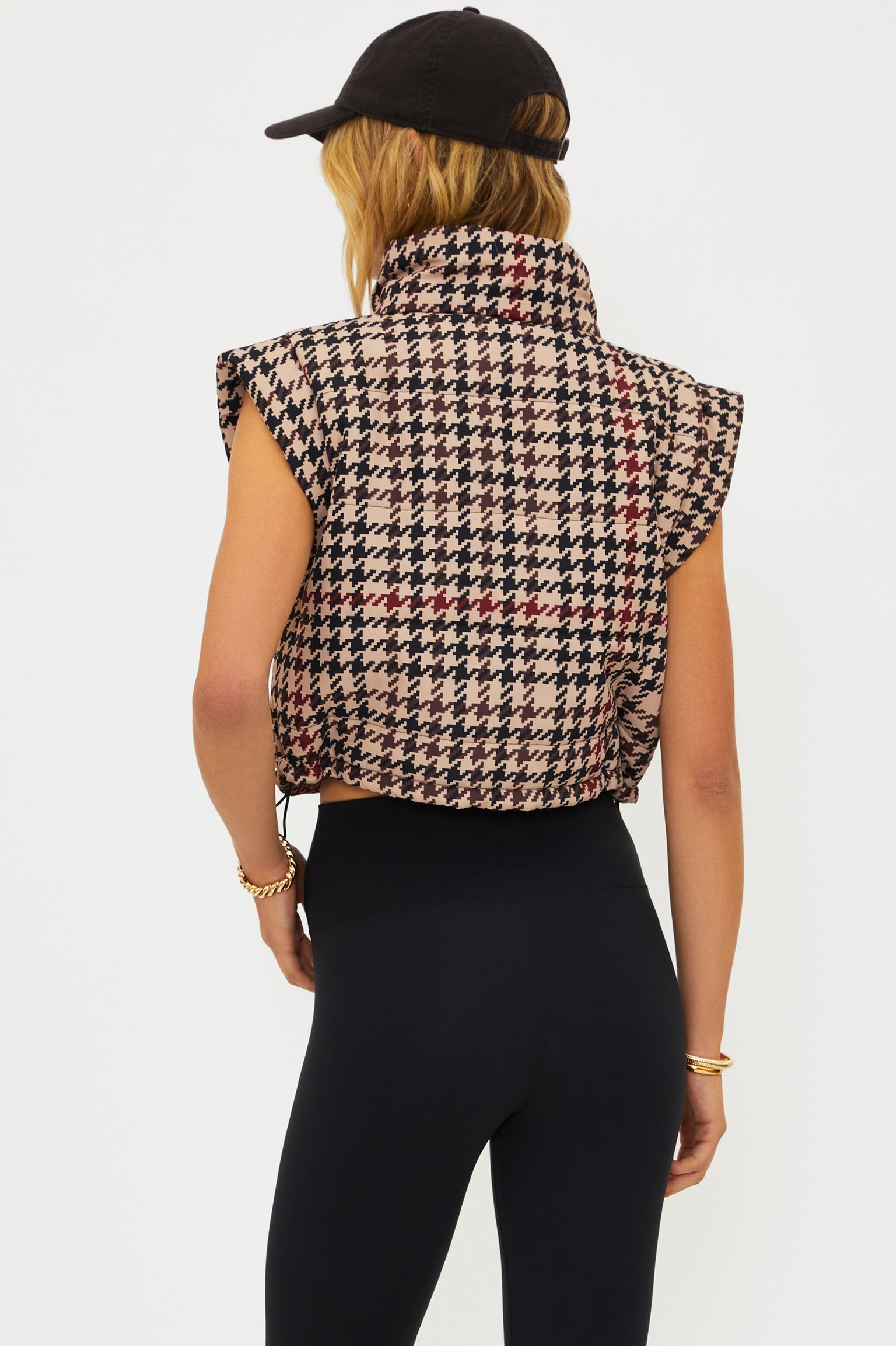 The Canyon Puffer Vest - Midnight Houndstooth