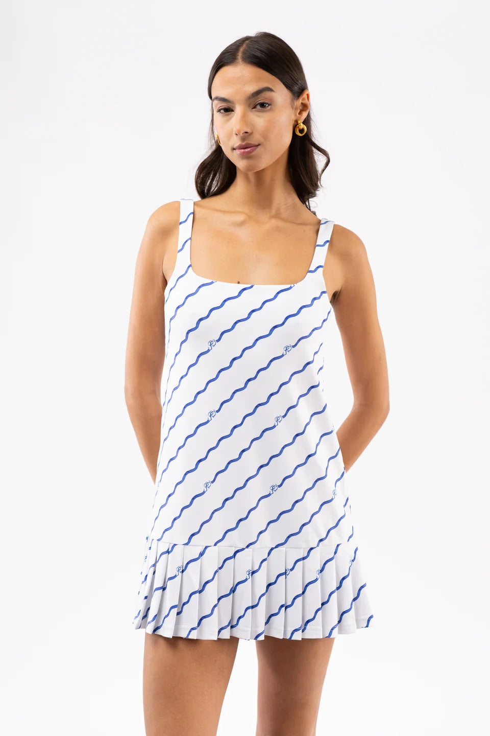 The Lucille Dress - Wave Stripe