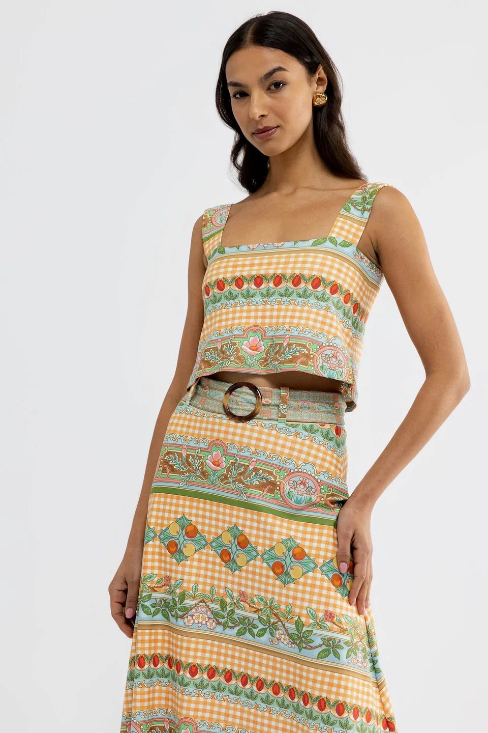Bennett Skirt - Garden Gingham
