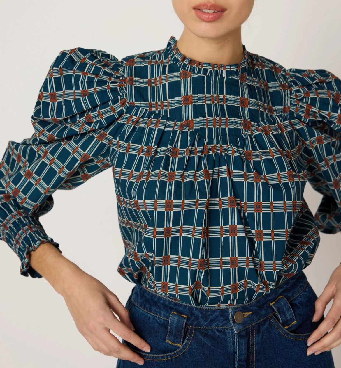 The Irina Blouse - Santo Stripe