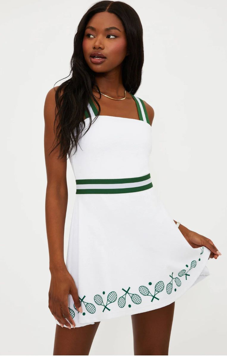 Miriam Dress - Racquet White