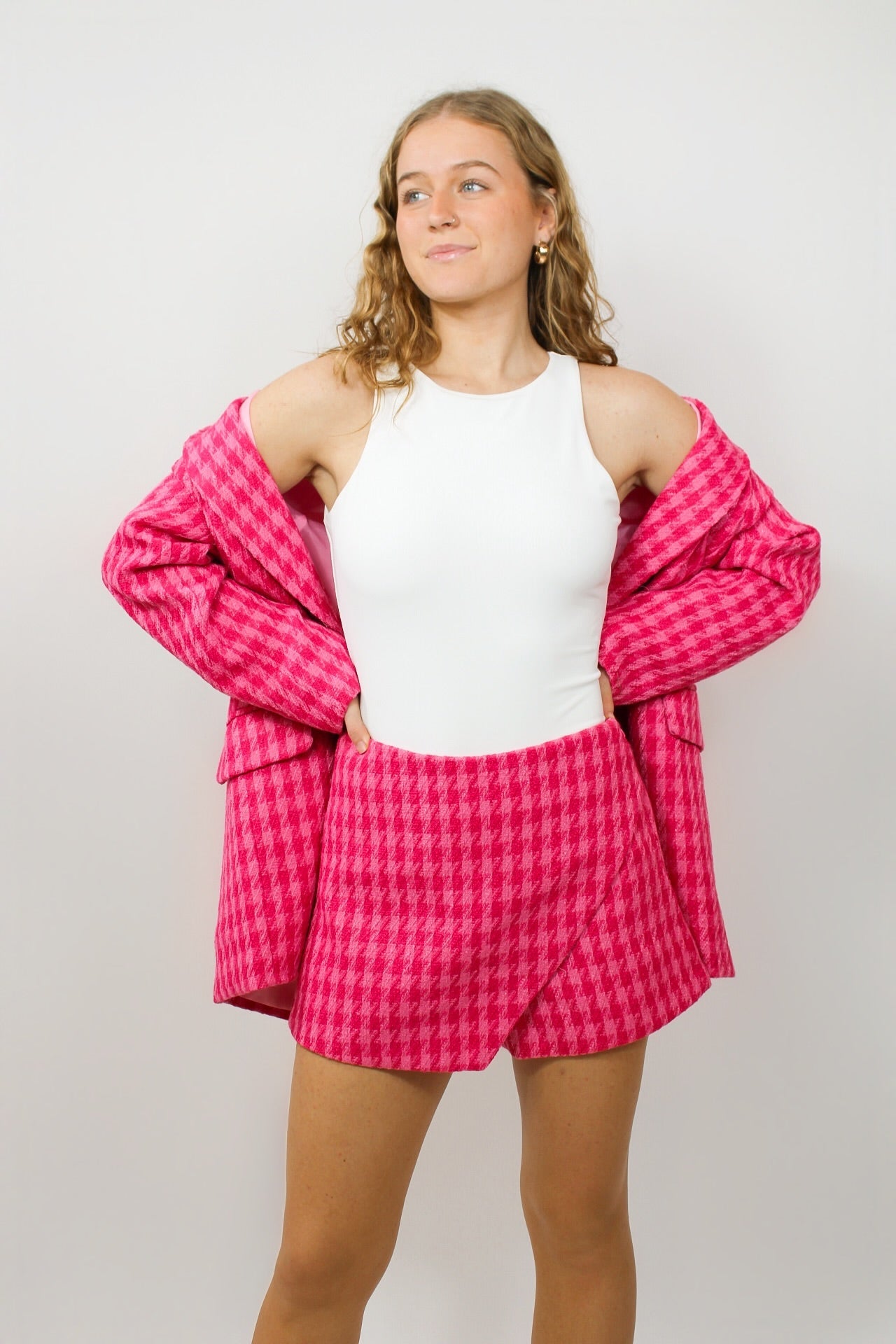 Houndstooth Skort