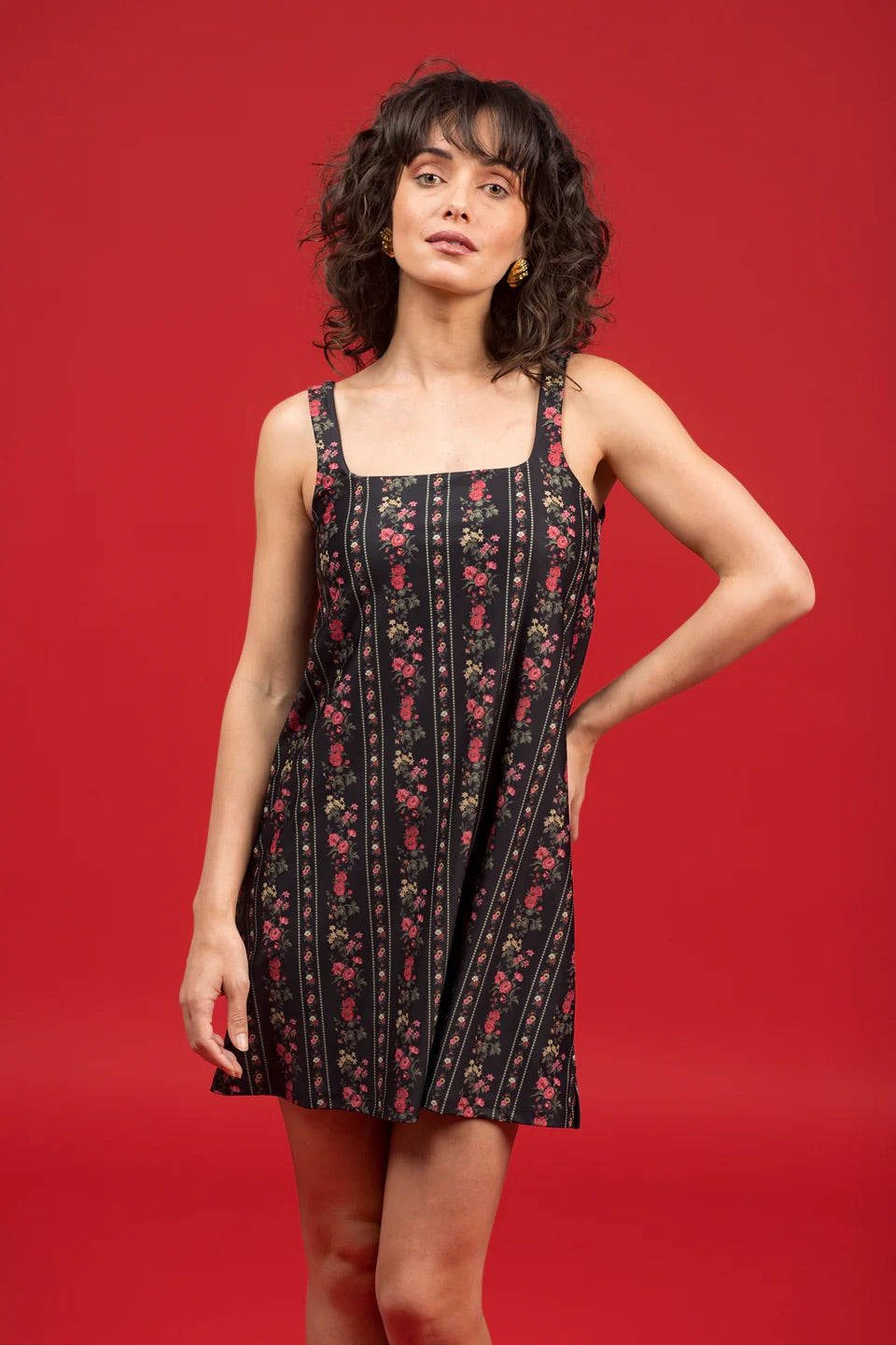 The Carol Dress - Onyx Garden Roxy Sub