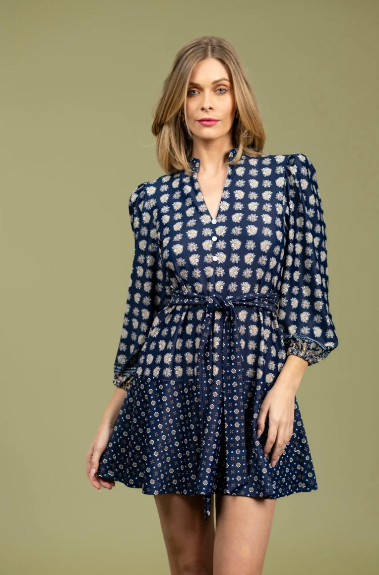 The Hazel Mini Dress - Flora Paisley Multi