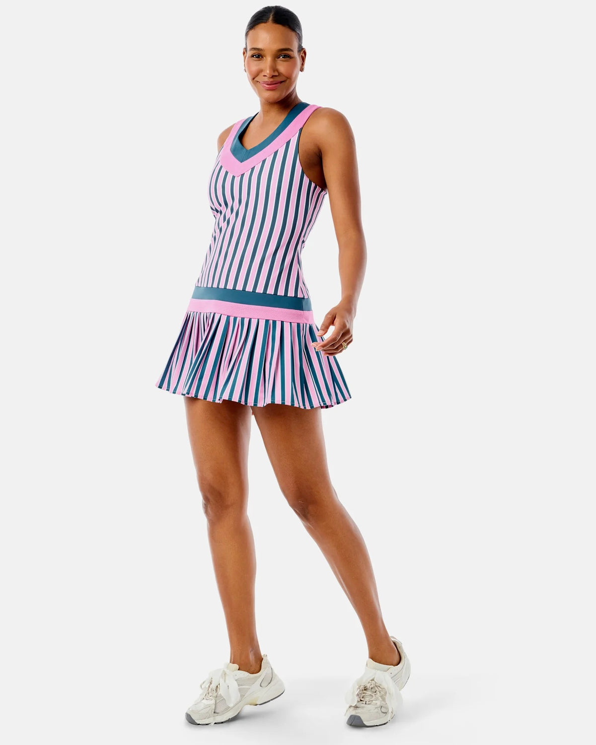 Match Dress - Cotton Candy Triple Stripe
