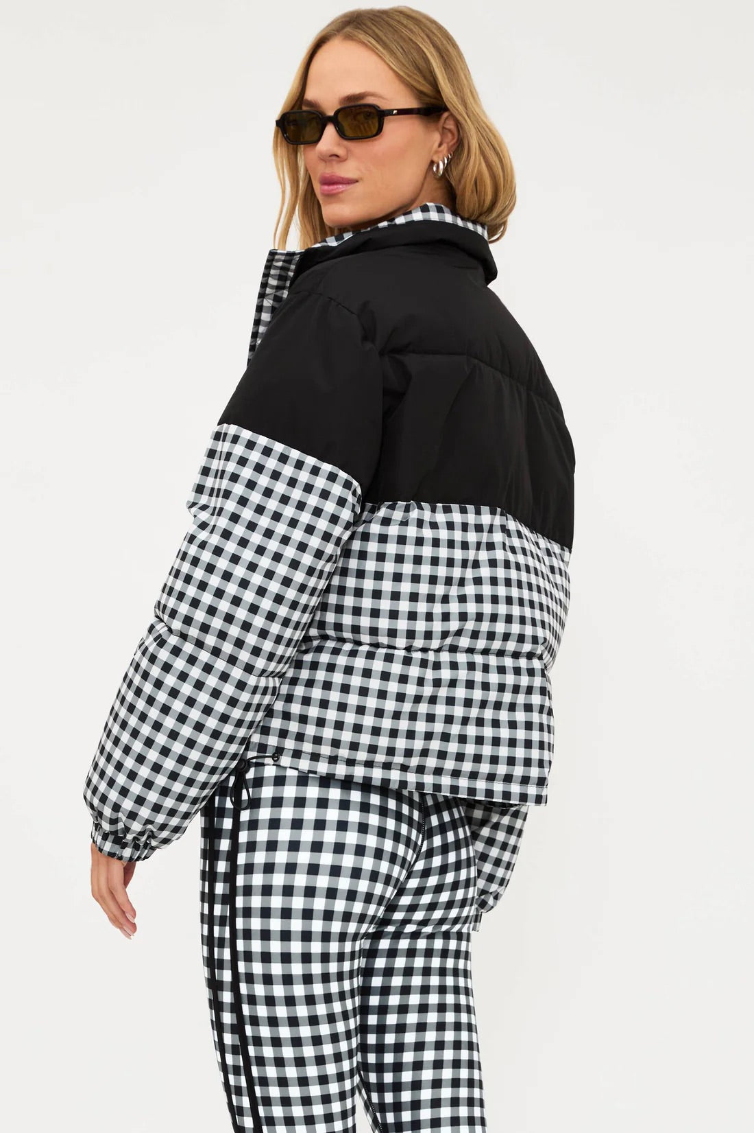Jojo Puffer - Slate Gingham