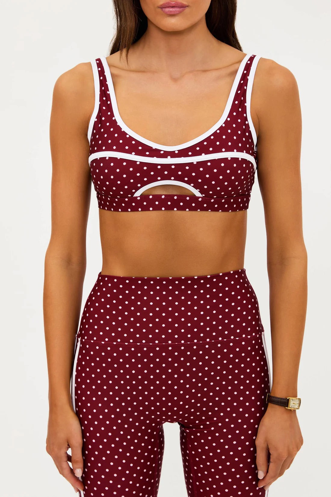 Moxie Top - Crimson Dot