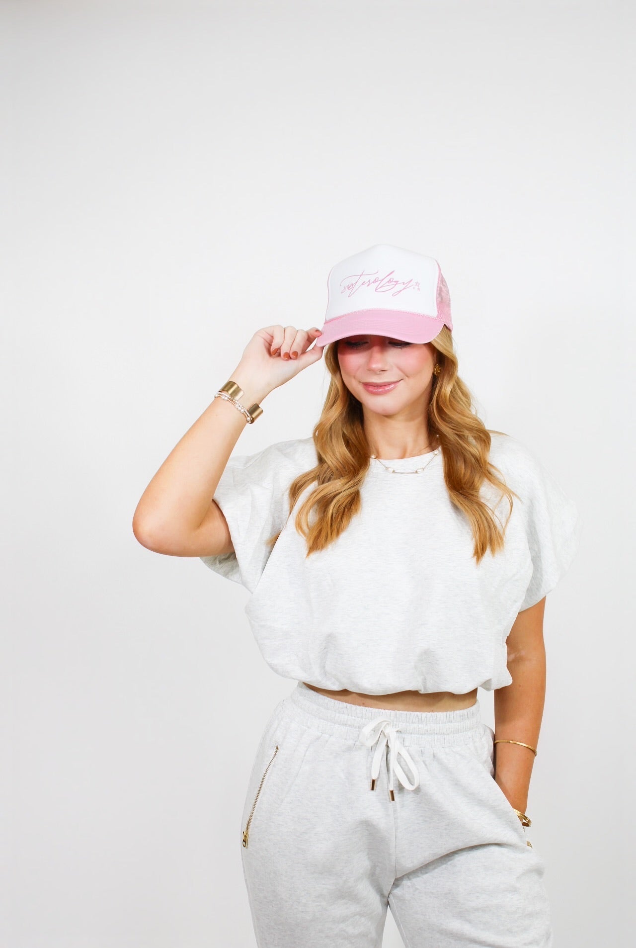 Pink Sisterology Trucker Hat