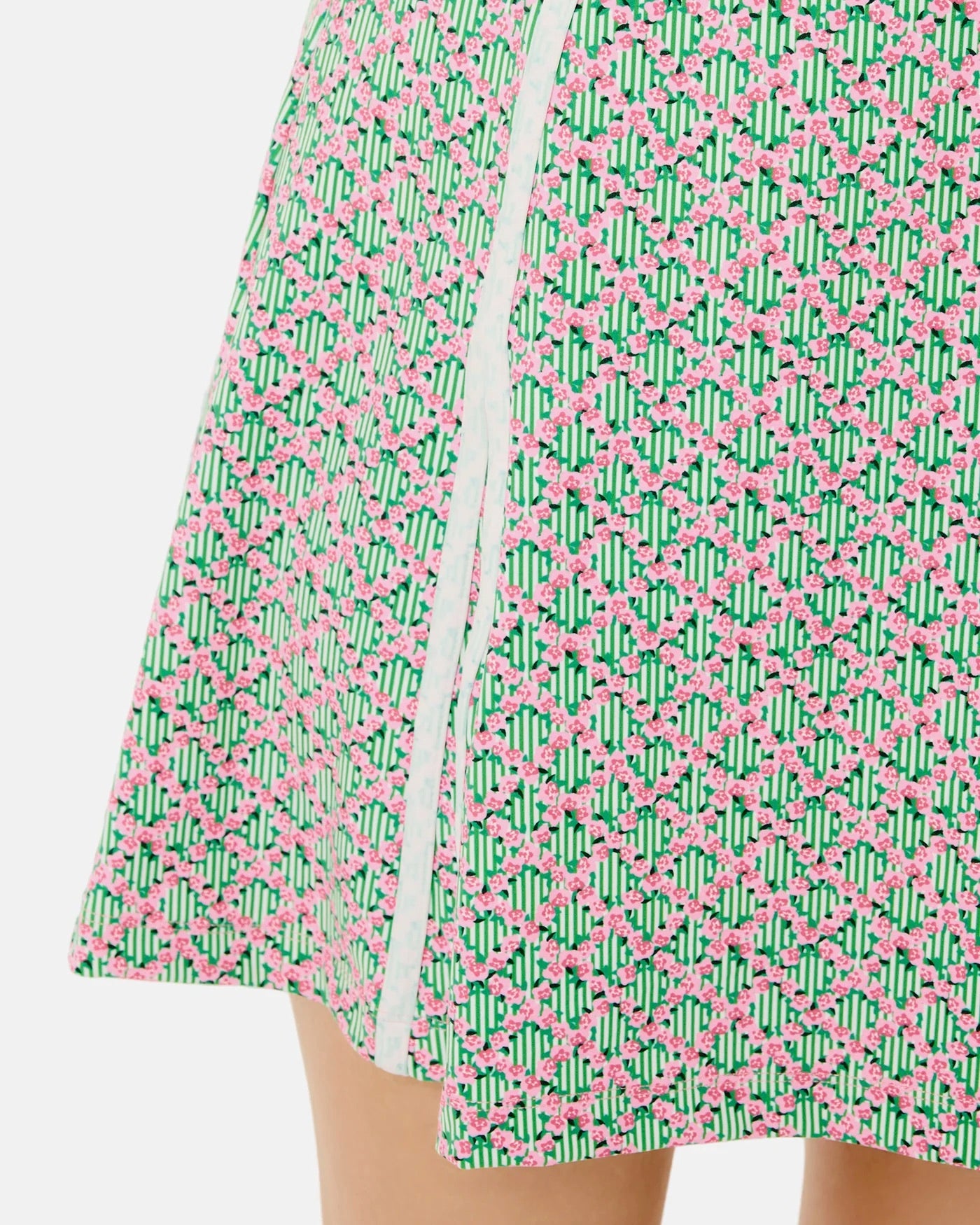 Gardenia Dress - Bubblegum Floral Trellis
