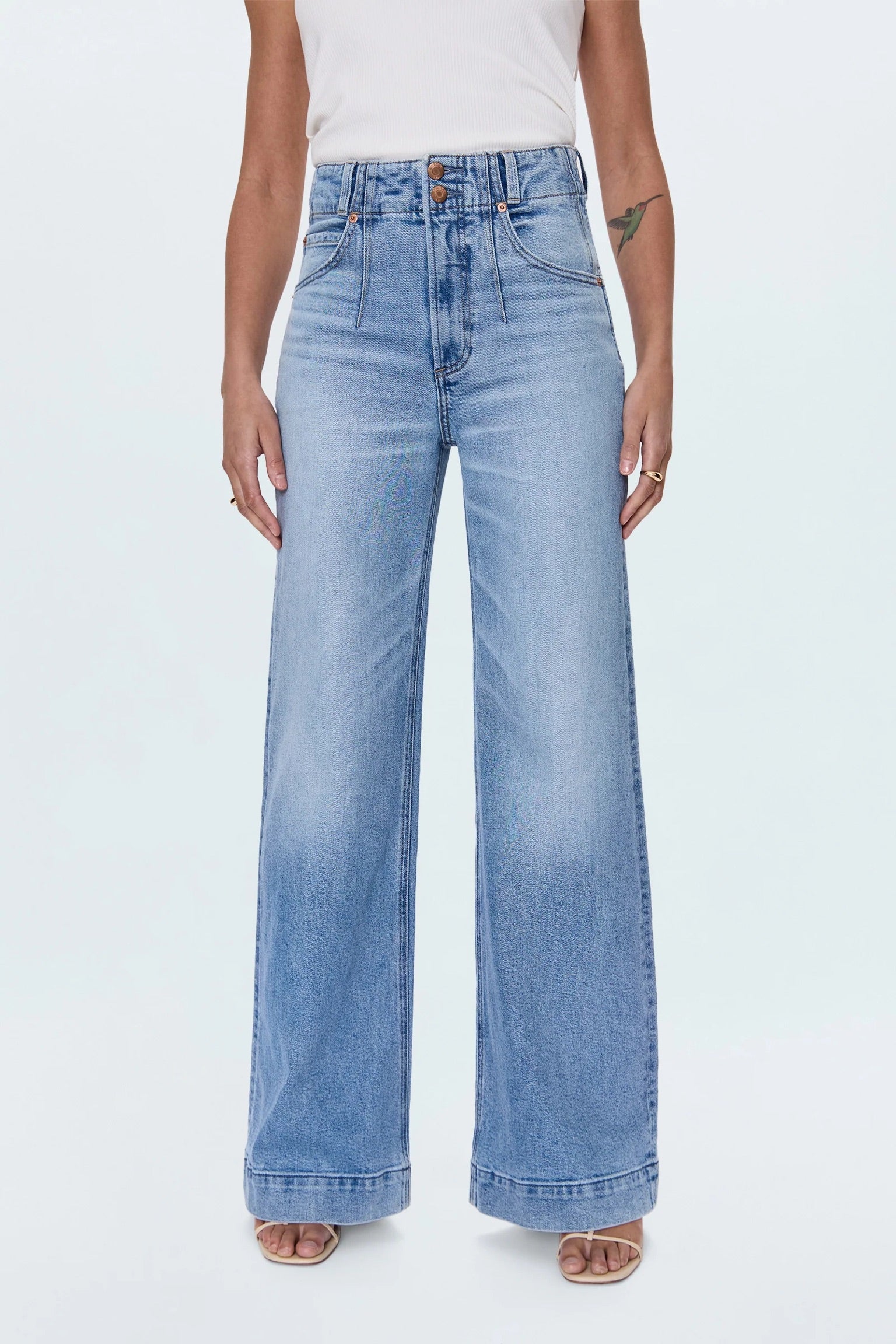 Lana High Rise Wide Leg Jean - Terrace