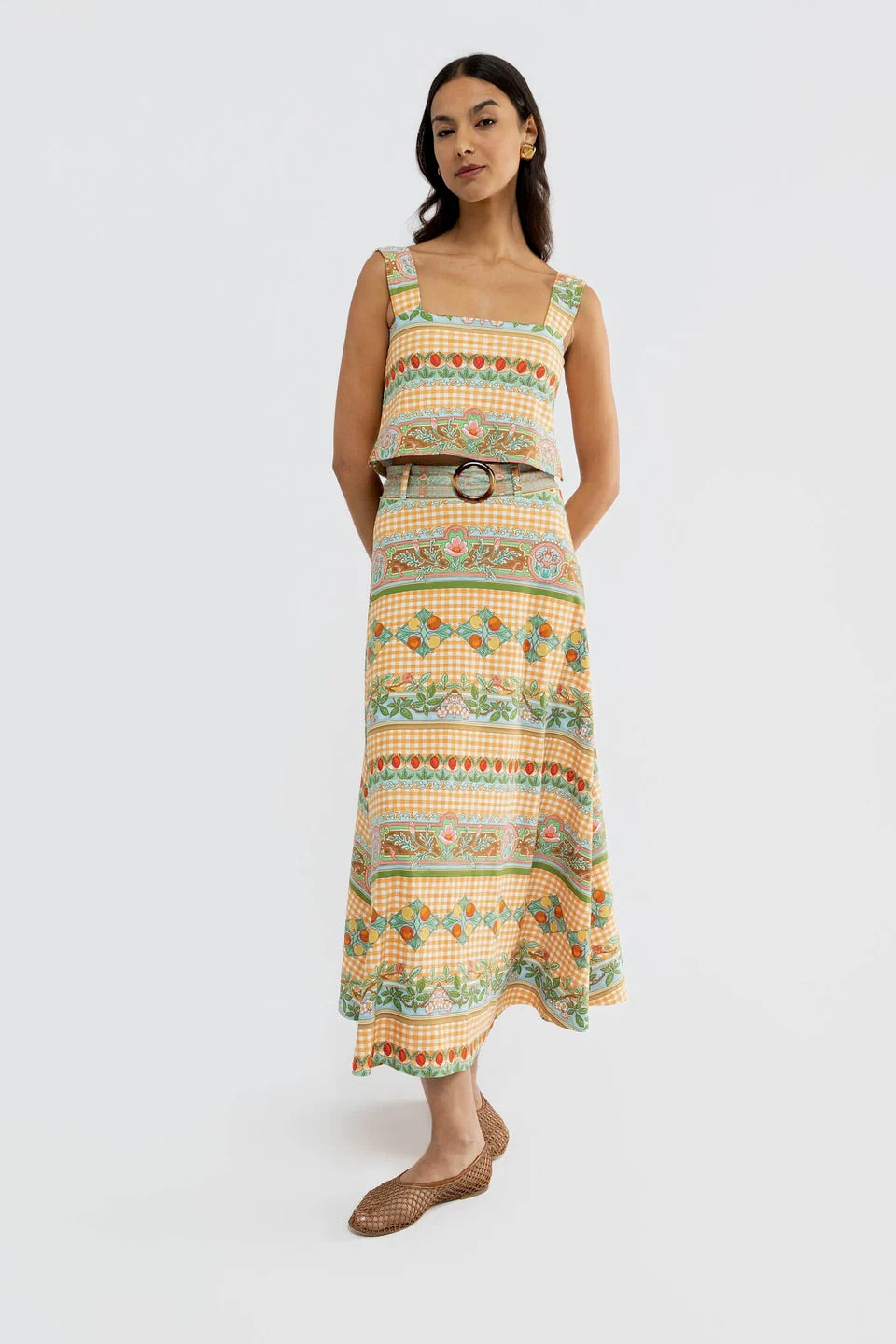 Shelly Top - Garden Gingham