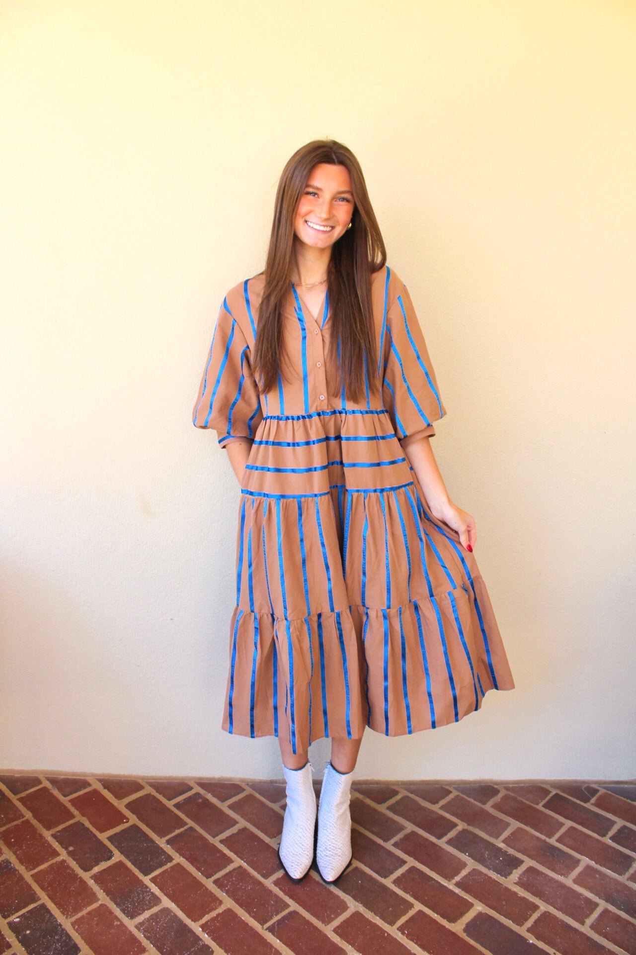 blueberry midi dress Blueberry Fields Midi