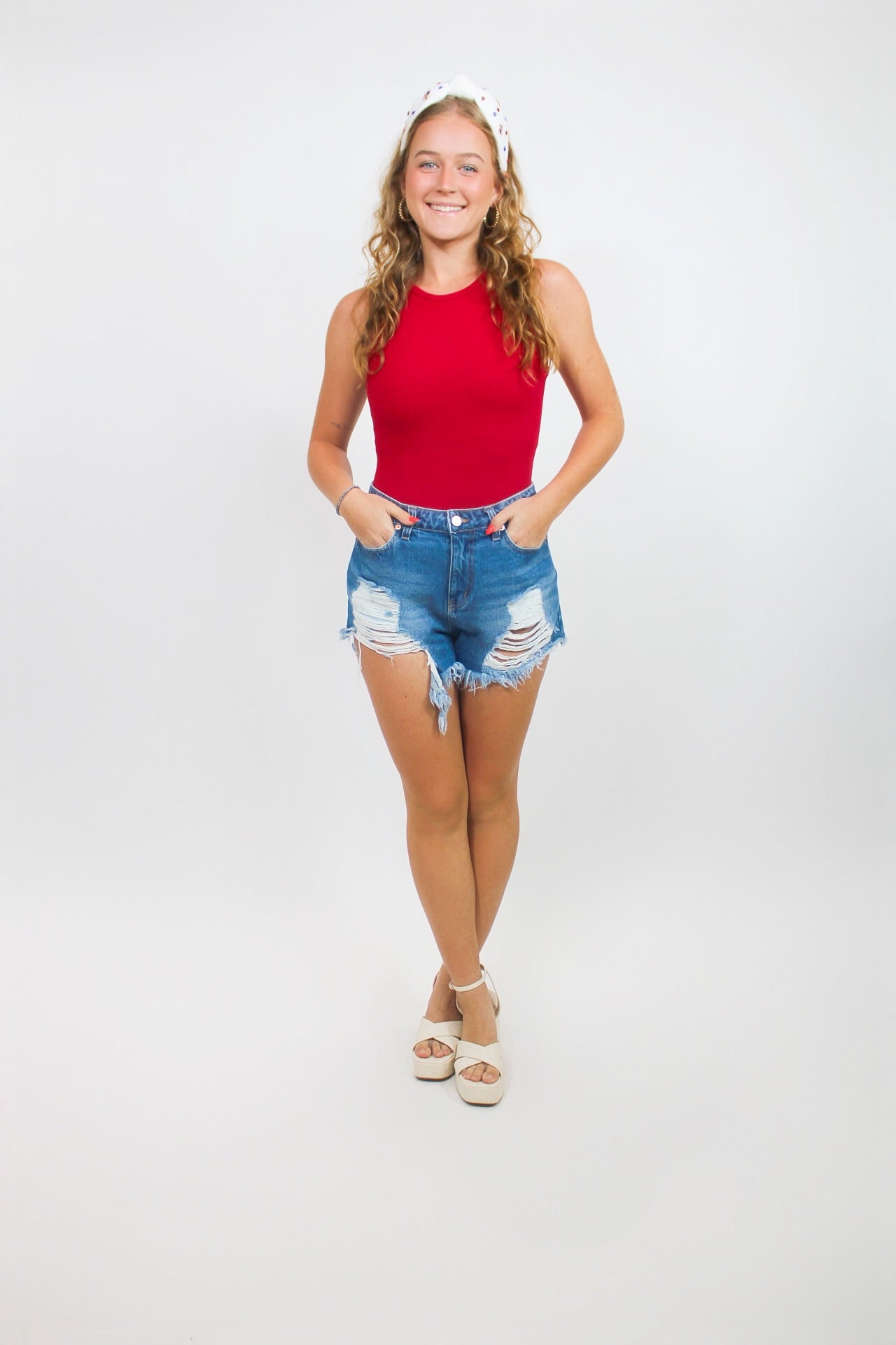 Deep Red Bodysuit