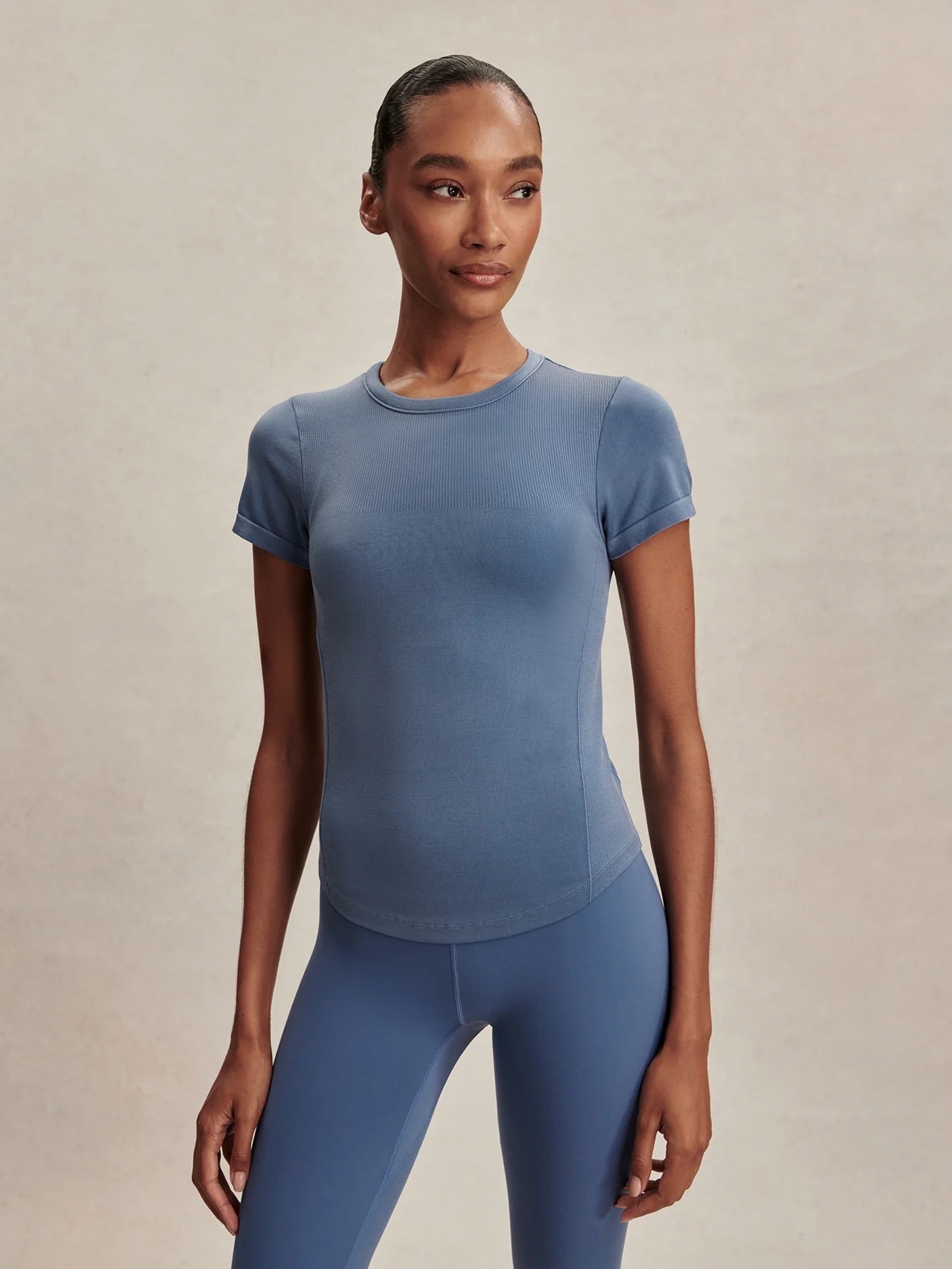 Casper Seamless Tee - Bijou Blue