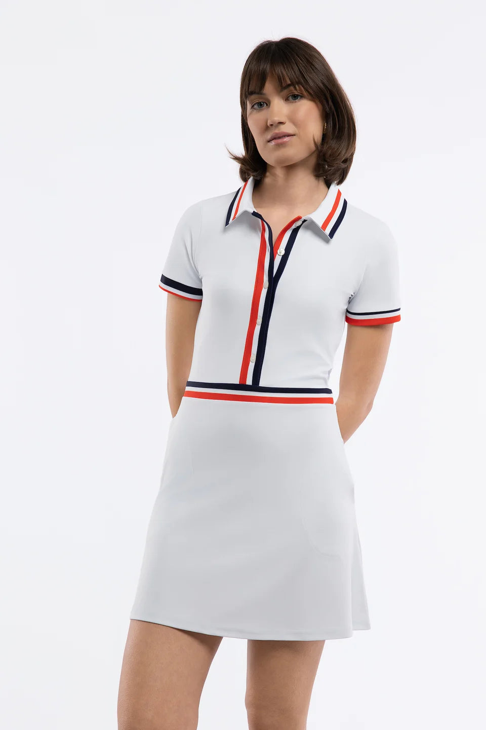 The Meritt Dress - White/TN