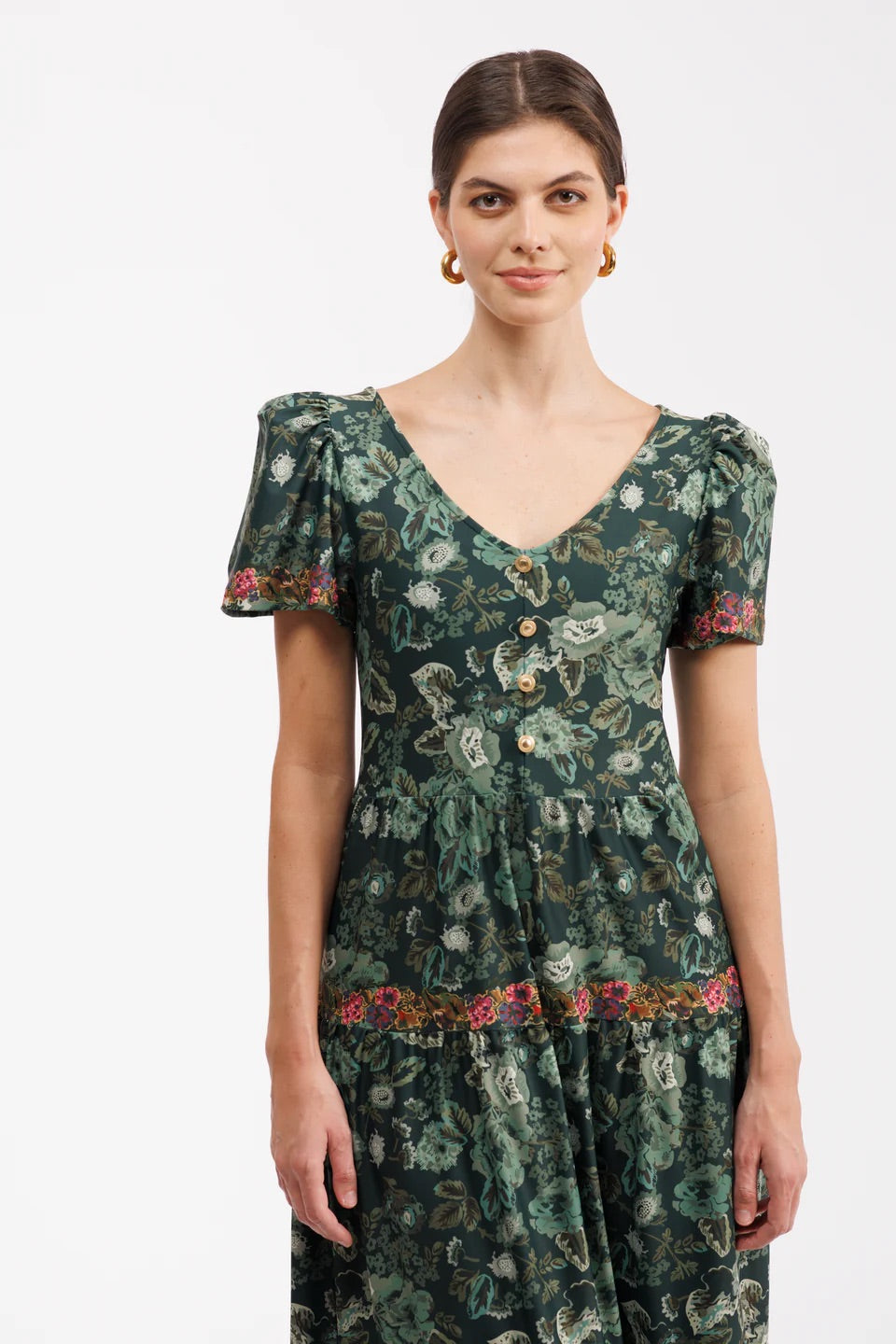 The Agatha Maxi Dress - Rosemary Meadow Multi