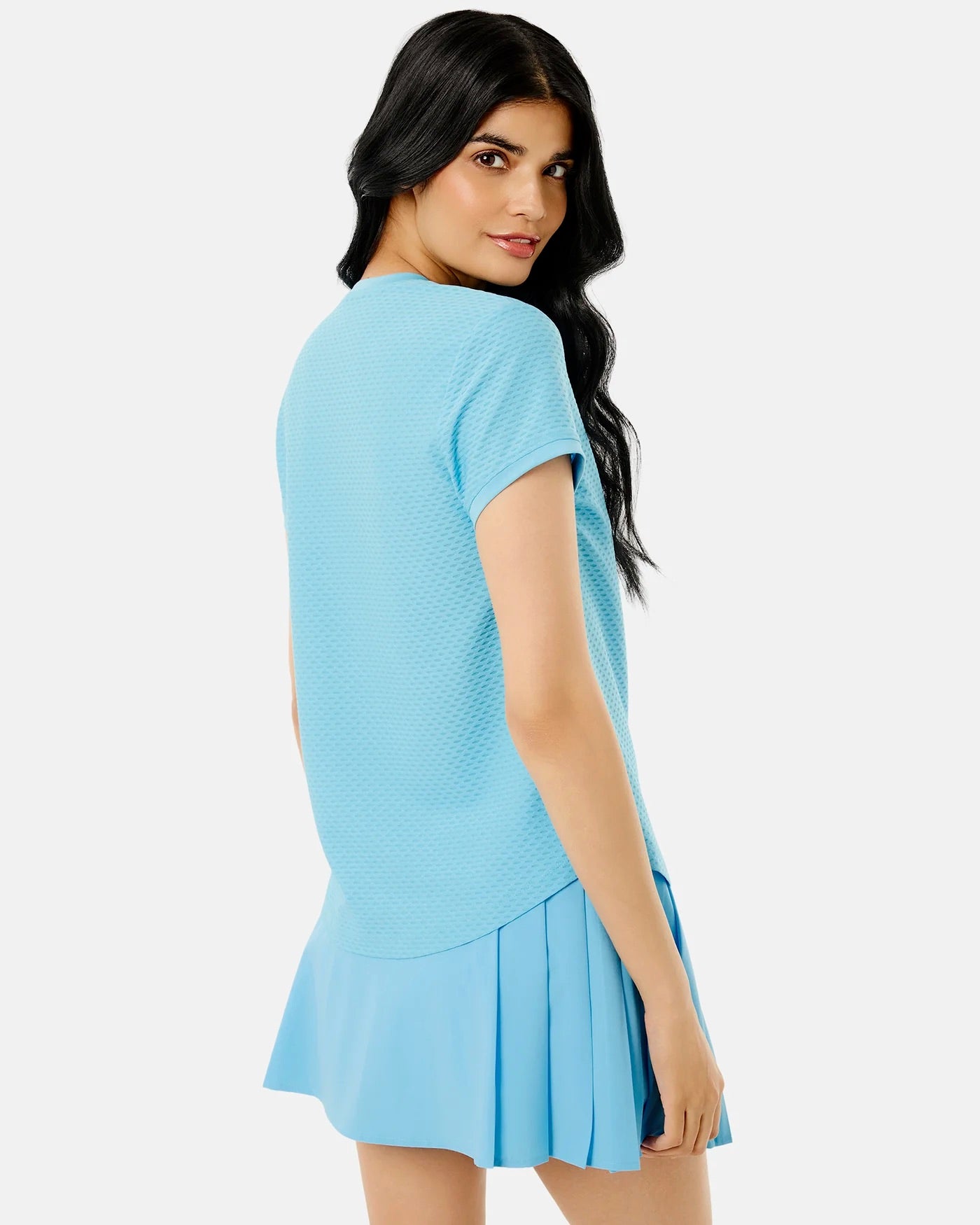 ADDISON BAY Palmetto Short Sleeve shirt in vintage blue, featuring a casual fit and soft fabric for everyday wear.