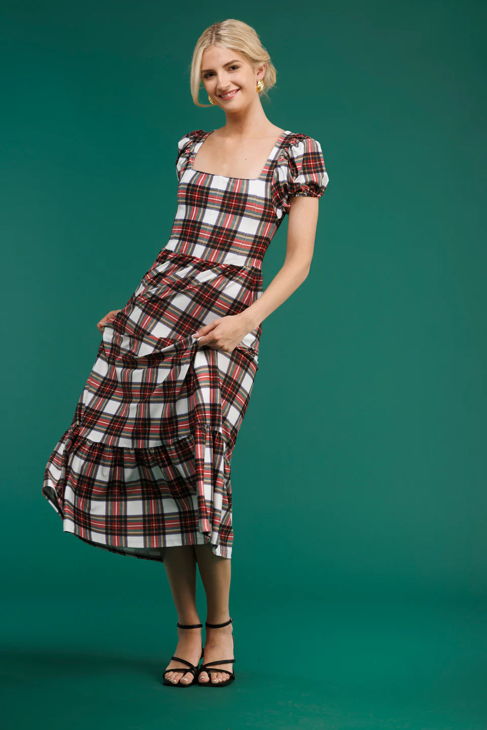 tartan winter dress Winter Spice Flannel Dress