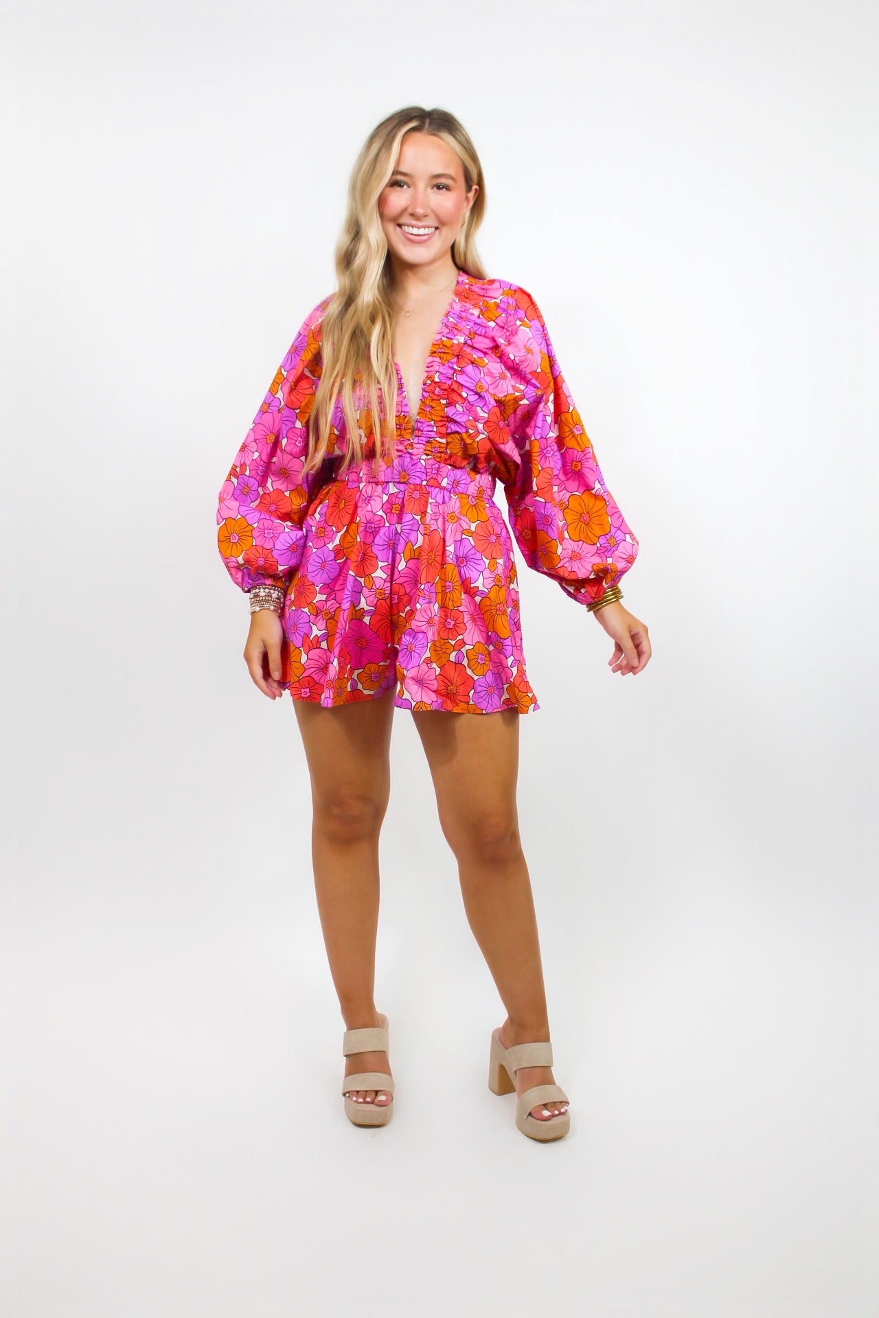 Groovy Blooms Romper - Shopsisterology