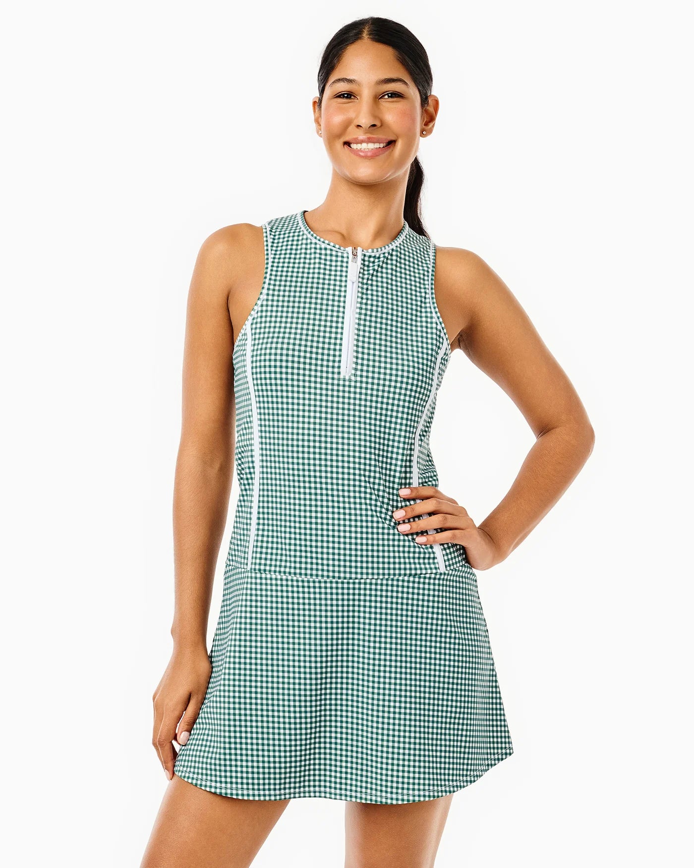 Smooth Sport Net Dress - Ivy Gingham