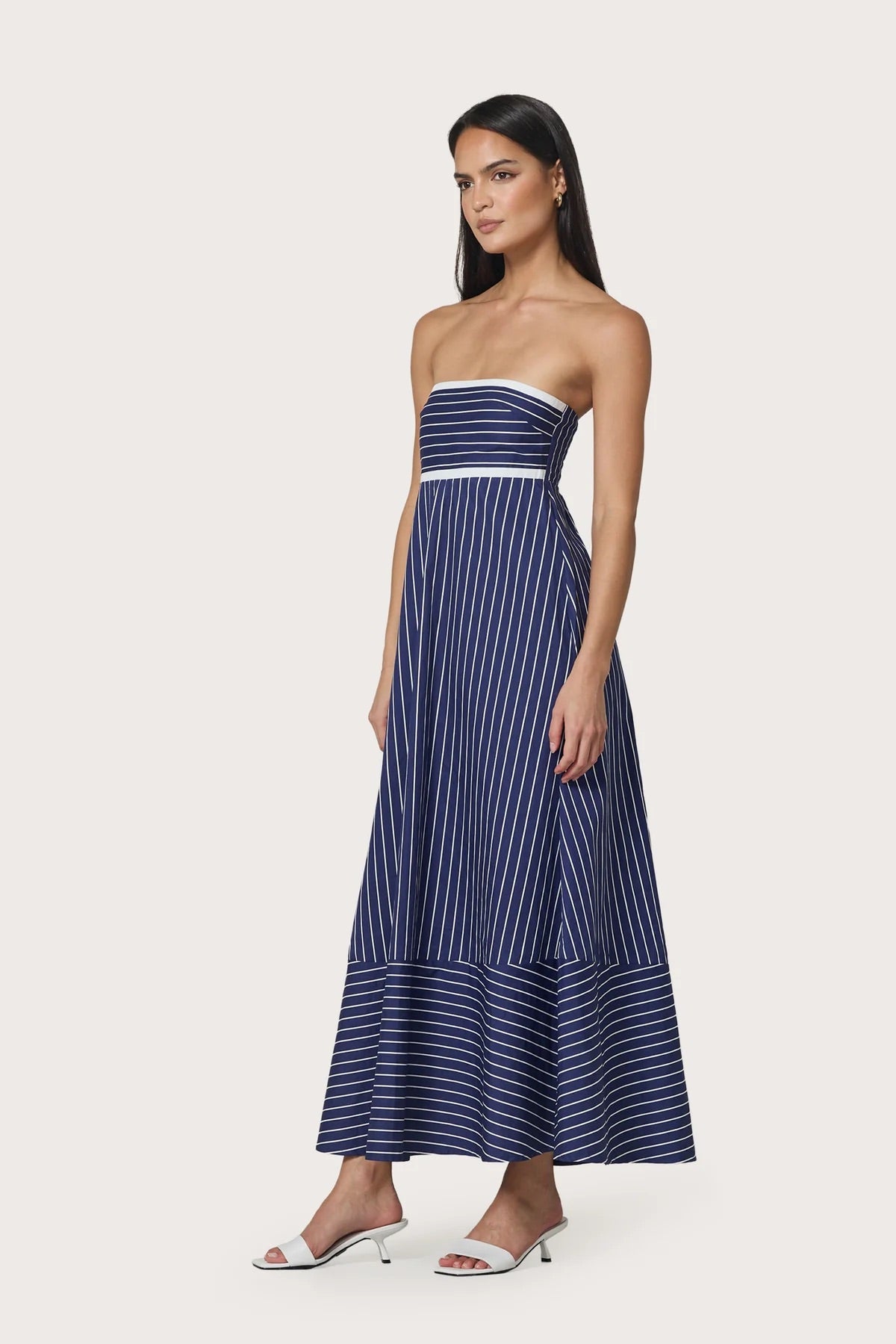 Timothy Dress - Indigo Stripe