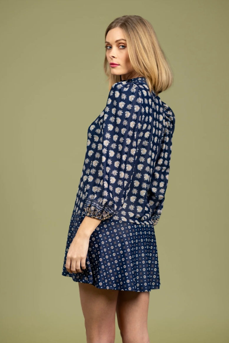 The Hazel Mini Dress - Flora Paisley Multi