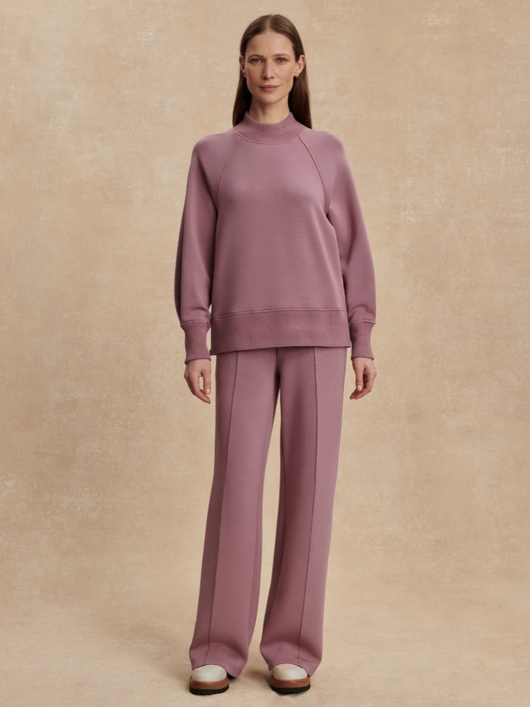 Loxley Raglan Boyfriend Sweat - Wistful Mauve - Shopsisterology