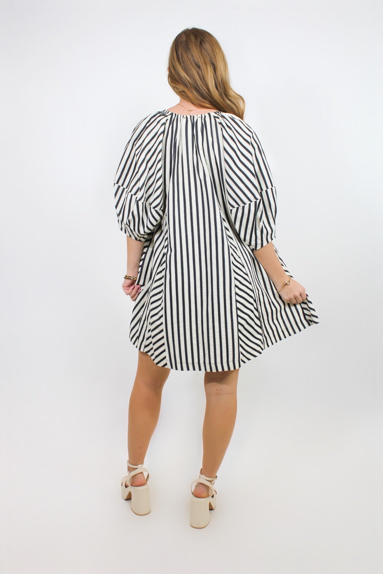 Classically Striped Mini Dress