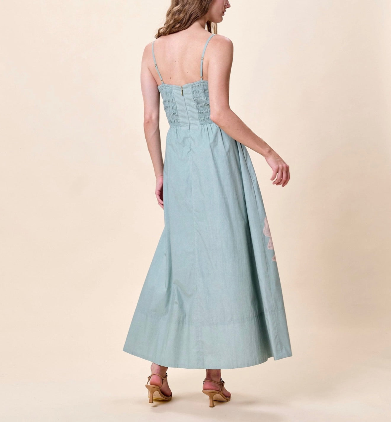 Riley Ankle Dress - Moresco Blue Surf