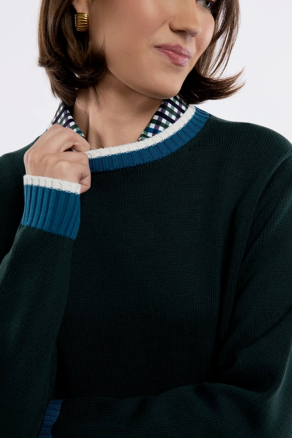 The Autumn Sweater - Rosemary/Porcelain