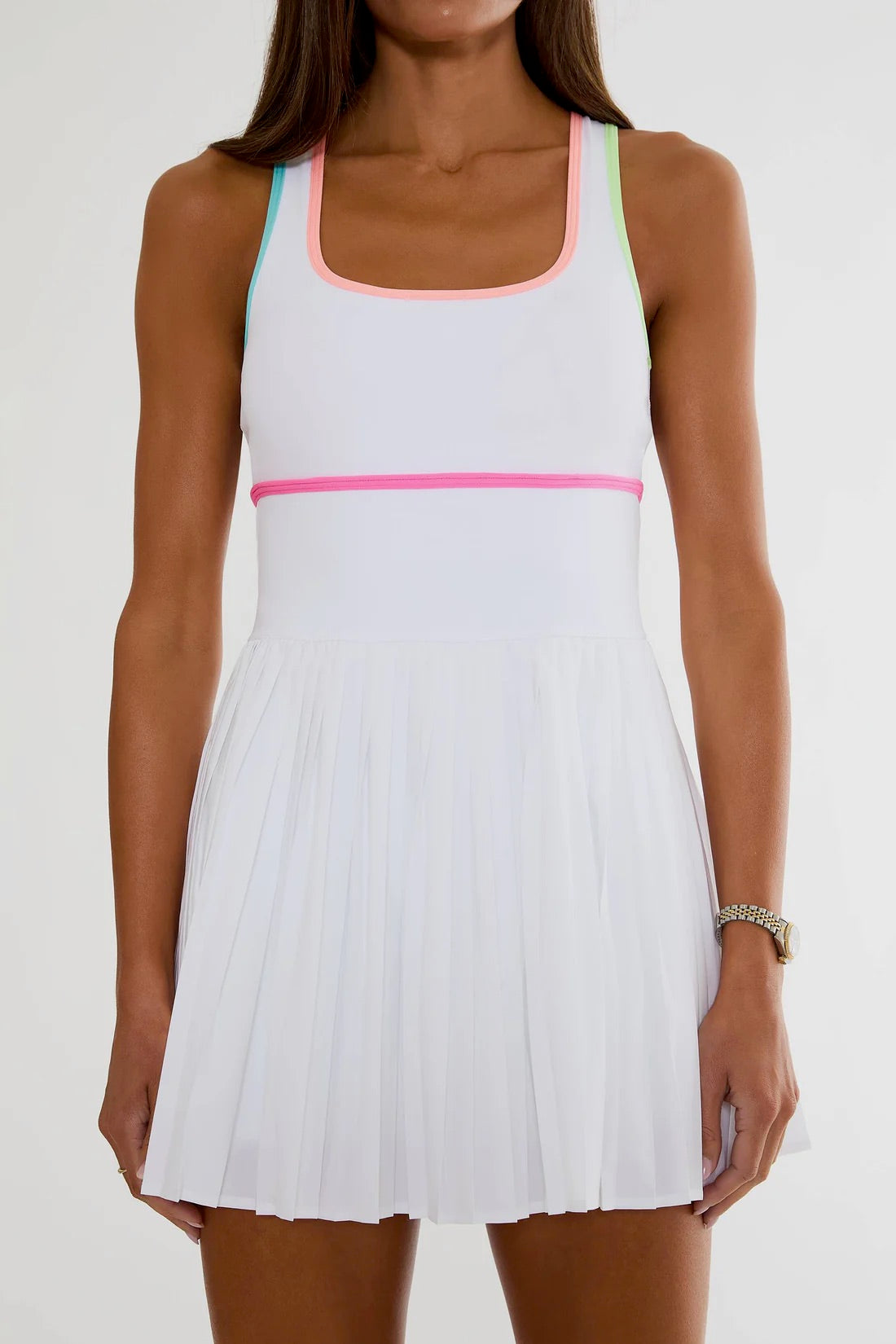 Antonia Dress - Hibiscus Cove White