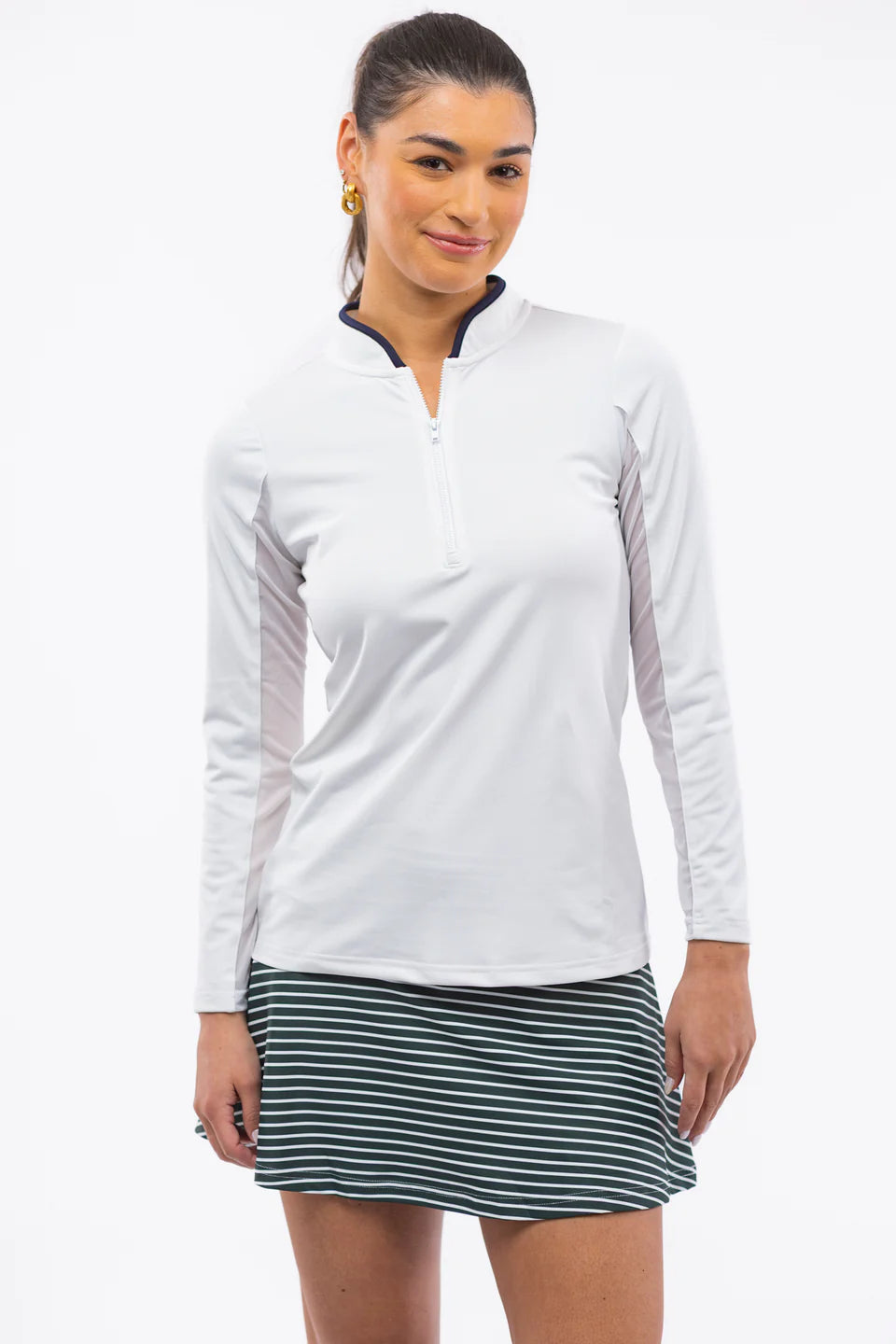 The Reese Skort - Rosemary Stripe