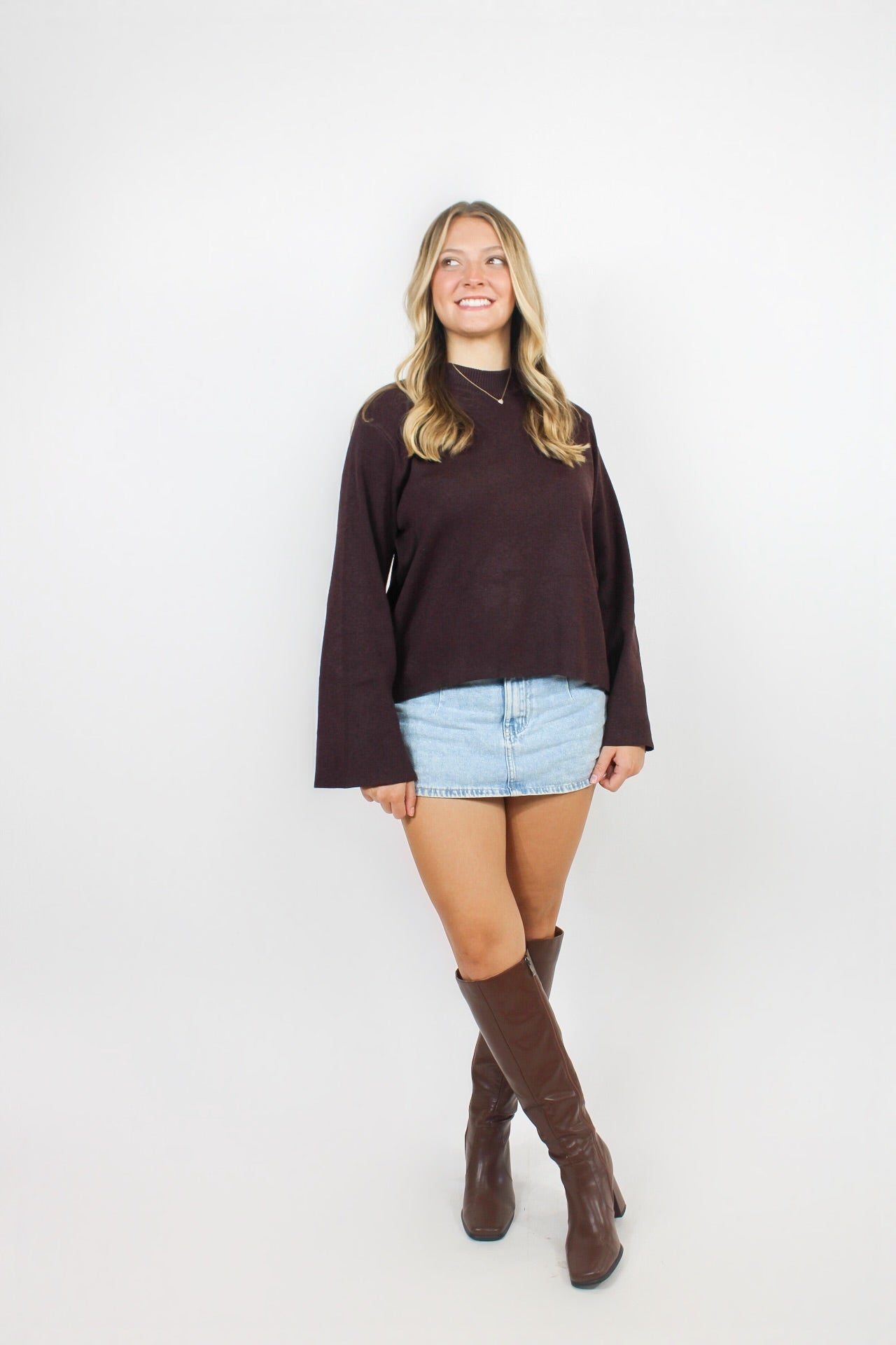 The Mocha Flare Sweater