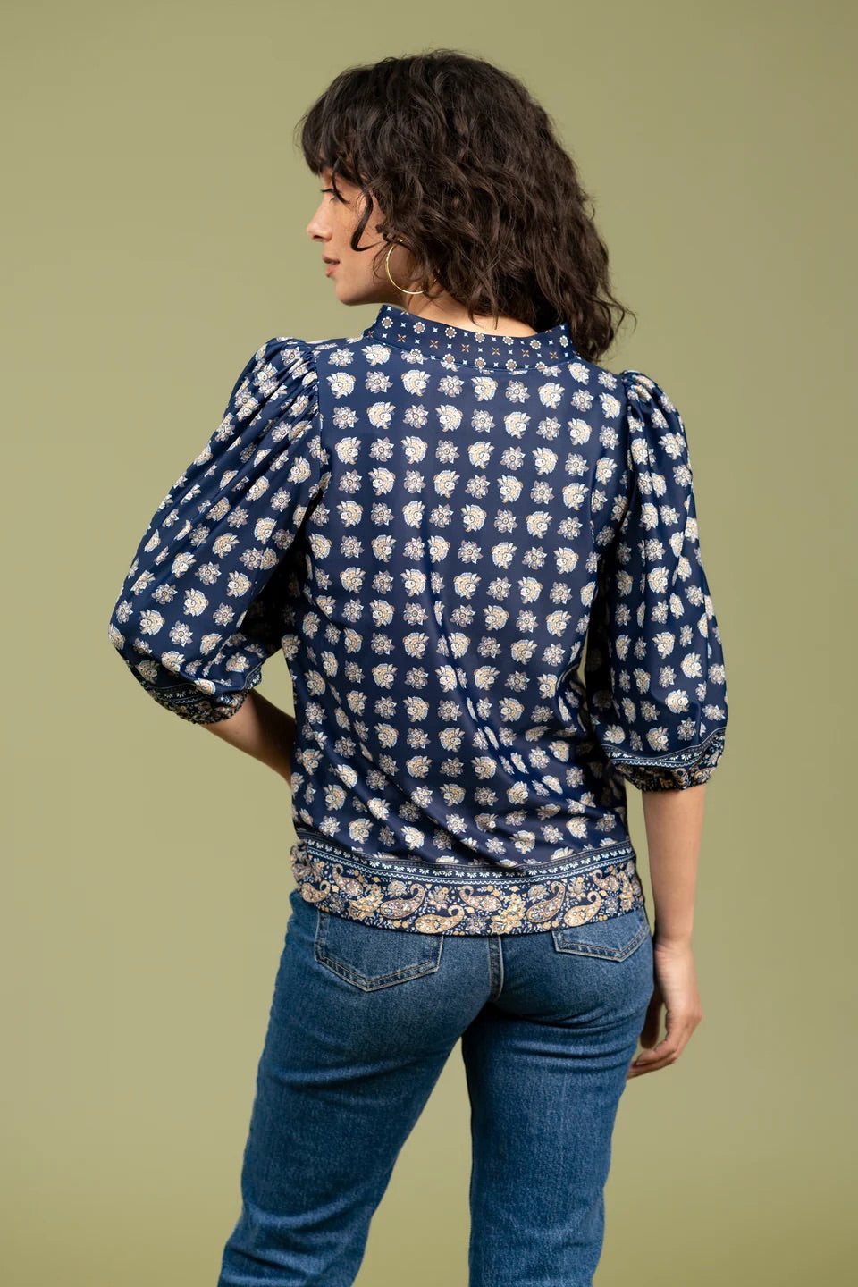 The Eliza Top - Flora Paisley Multi