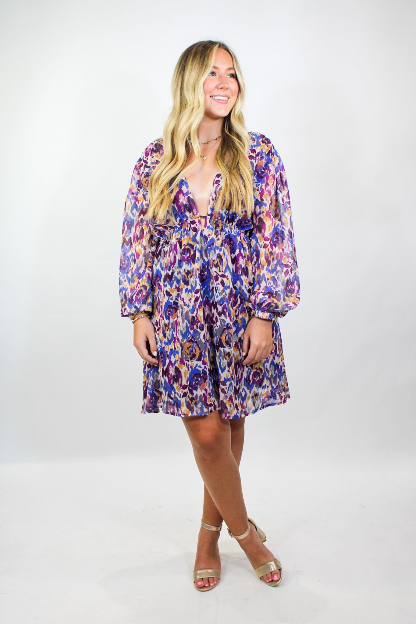 white christmas dresses Painting Purple Mini XSmall