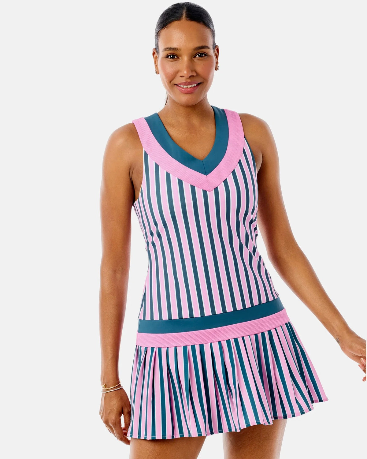 Match Dress - Cotton Candy Triple Stripe