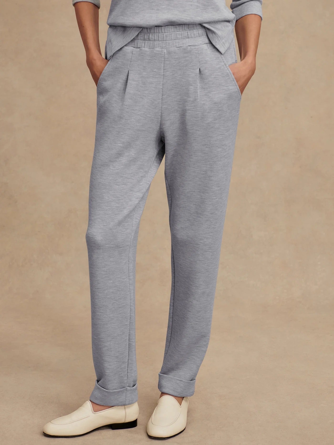 The Rolled Cuff Pant 25 - Mid Blue Marl
