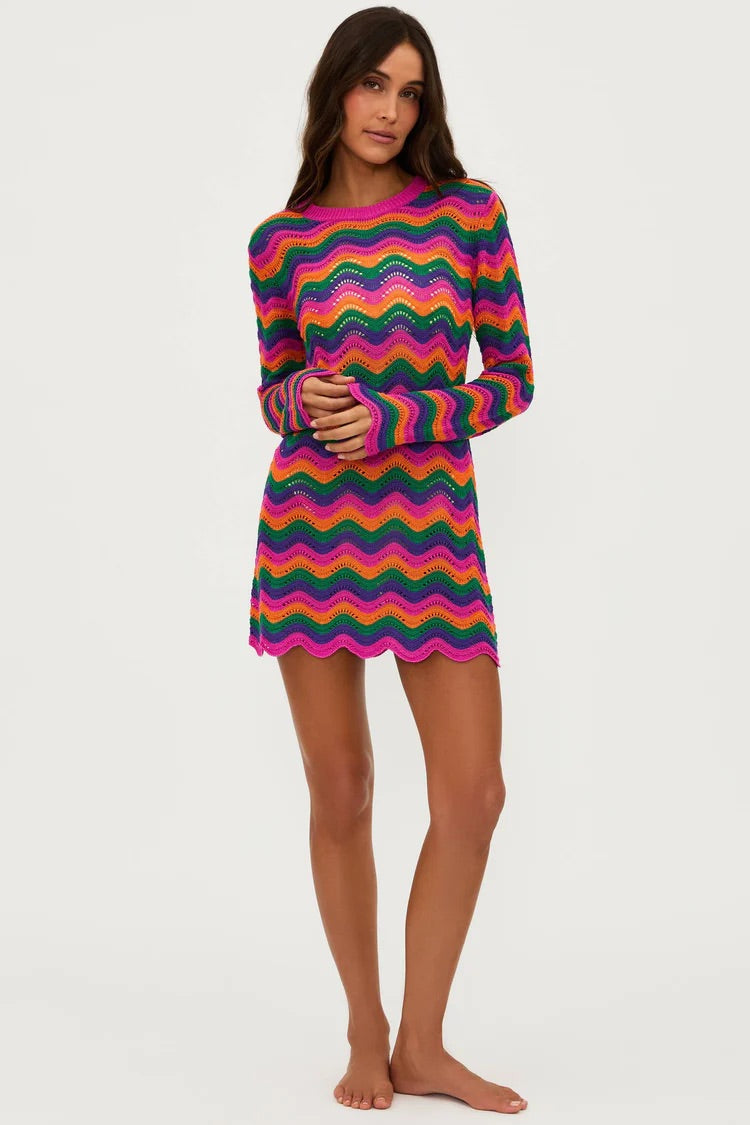 Libbi Dress Sunset Waves