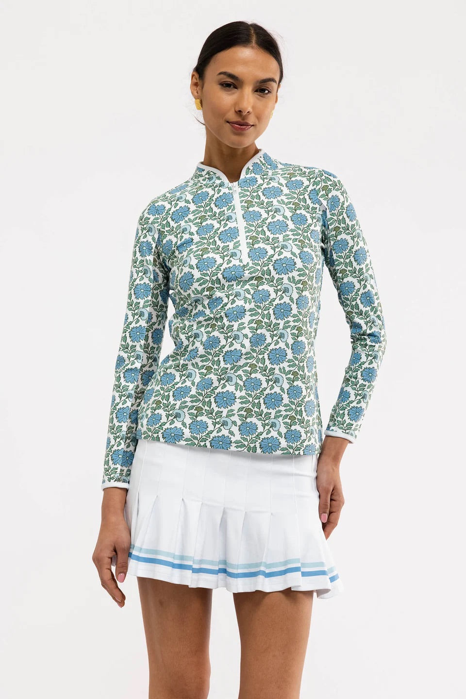 The Carey Quarter Zip - Seasalt Flora