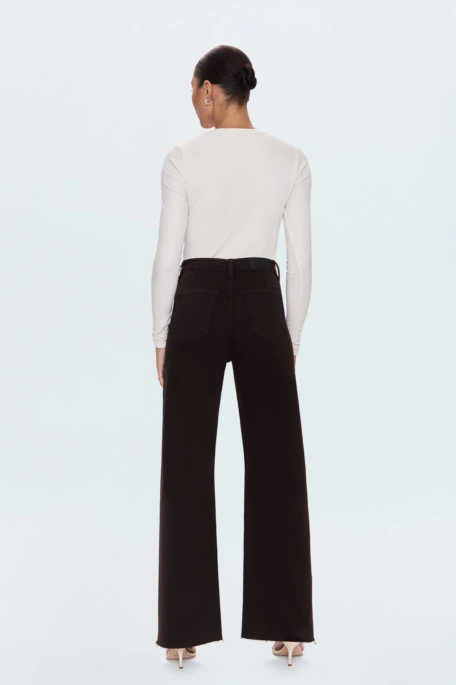 Penny High Rise Wide Leg Jean - Mocha