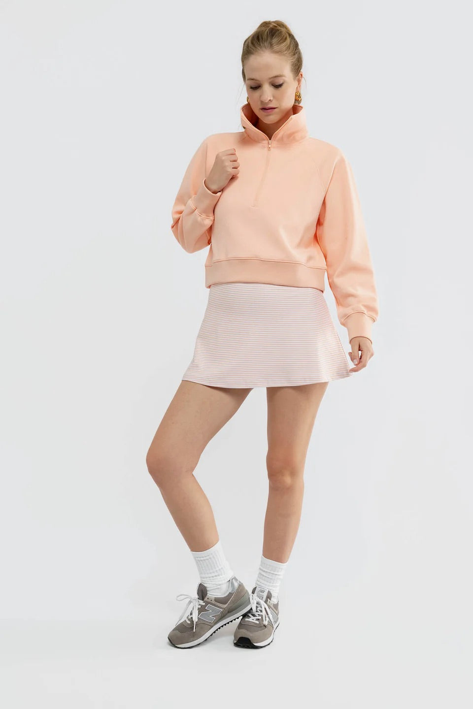 Nora Half Zip - Melon