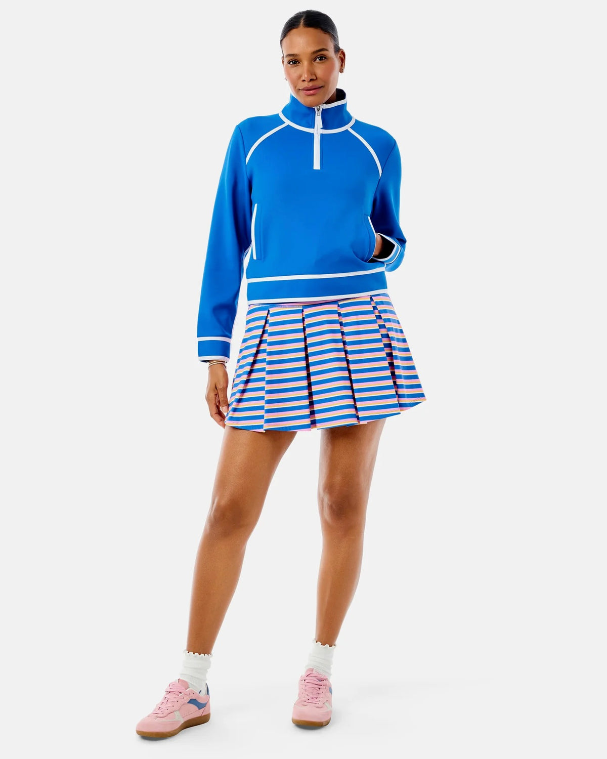 Bainbridge Quarter Zip Sweatshirt - Harbor Blue